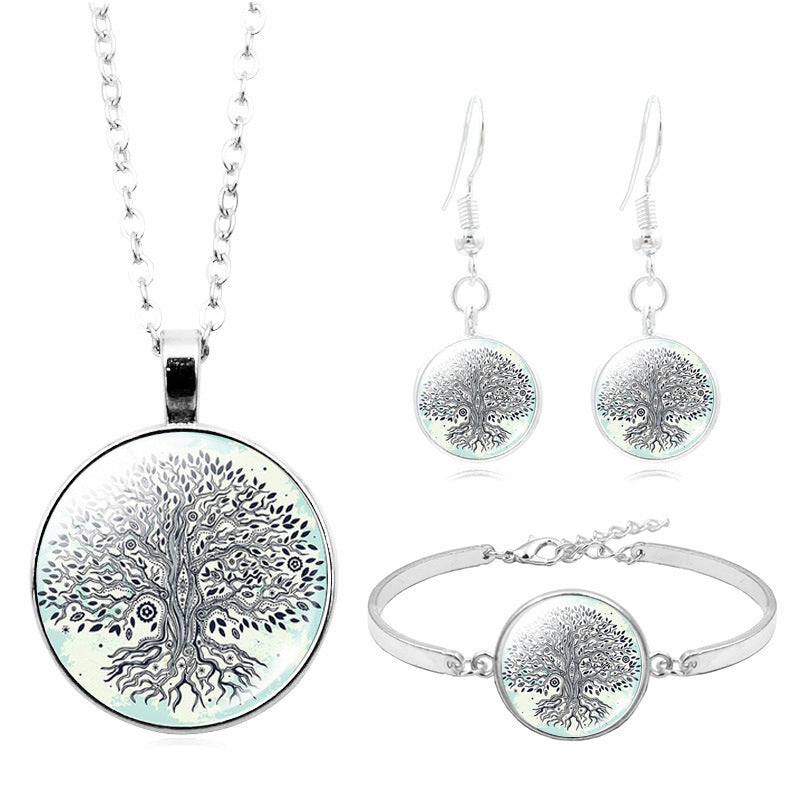 925 Silver | Bracelet - Stud Earrings Jewellery Set