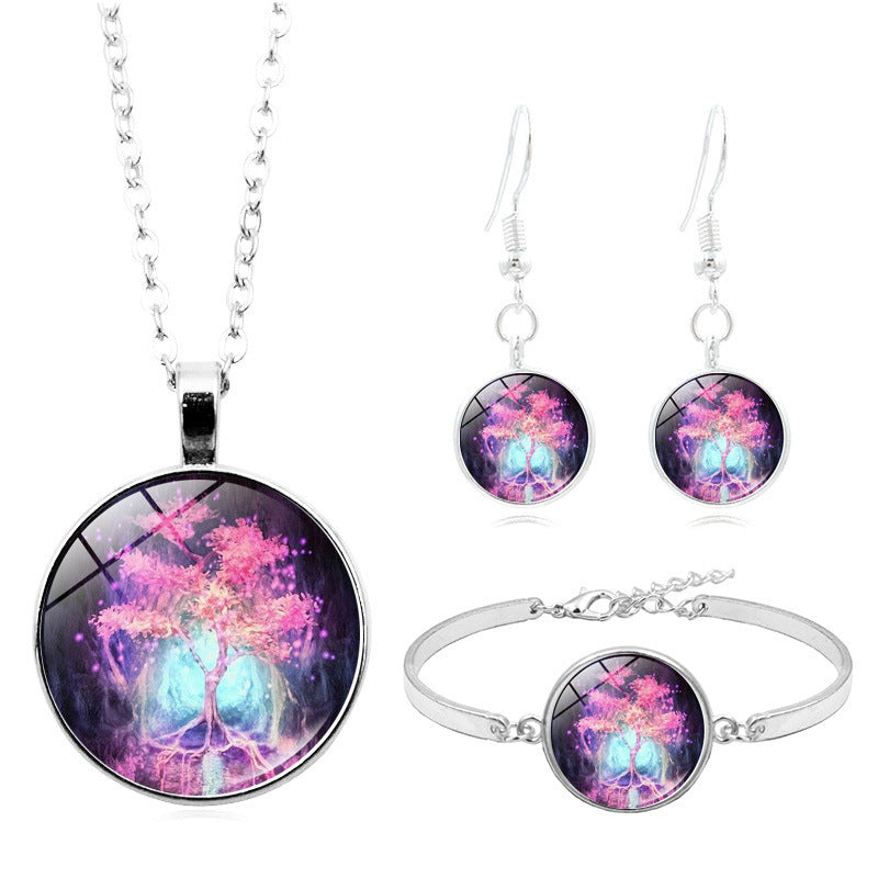 925 Silver | Bracelet - Stud Earrings Jewellery Set